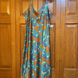 Sofia Vergara Satin Maxi Dress
